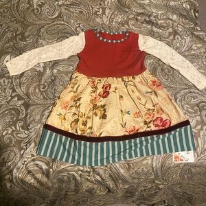 Persnickety Girls 3T floral fall dress